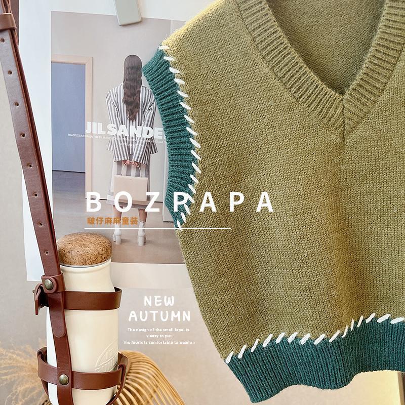 Bộ Áo Sơ Mi + Áo Sweater Không Tay + Quần Dài Phong Cách Phương Tây Thời Trang Xuân Thu 2022 Mới Cho Bé Trai NVJ0