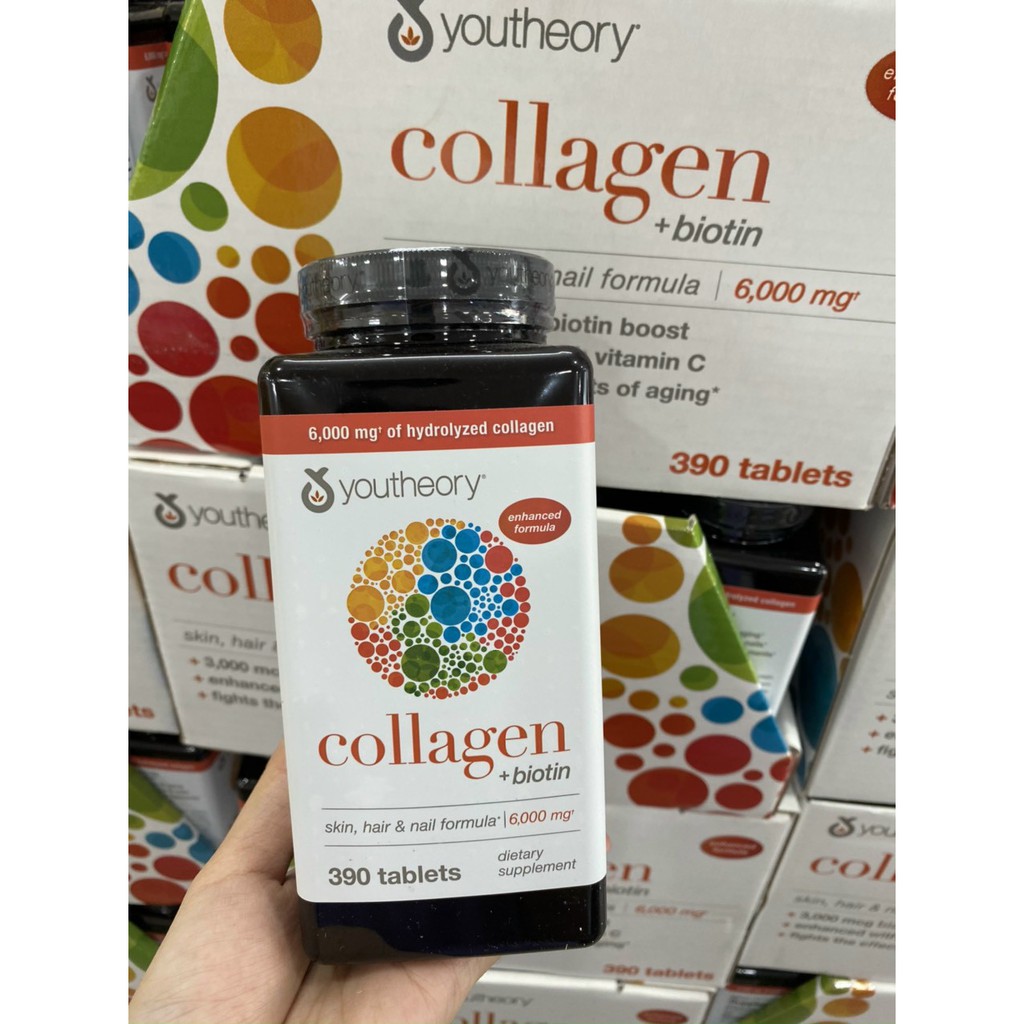 T7.24 Viên Uống Bổ Sung Collagen Youtheory 390 viên - Mỹ