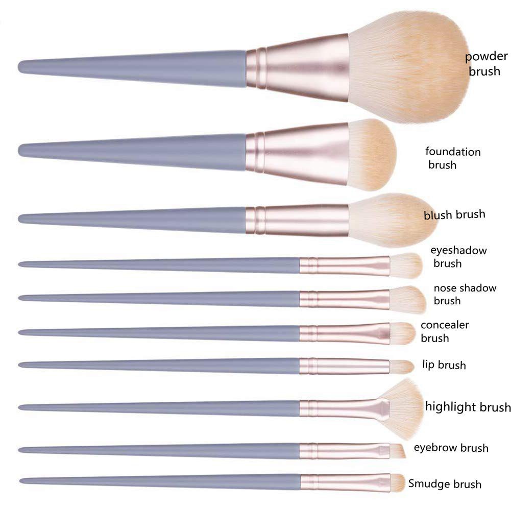 Beauty Tool 10pcs Makeup Brush Set Practical Foundation Powder Blush Eyeshadow Concealer Lip Make Up Brushes