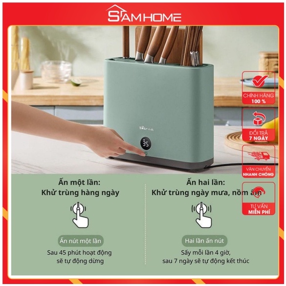 Máy Sấy Khử Khuẩn Dao Thớt Đũa Tiệt Trùng Tia UV  MS1 - Bảo Hành 12 tháng