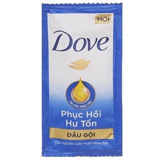 DÂY 12 GÓI DẦU GỘI DOVE PHỤC HỒI HƯ TỔN - DƯỠNG TÓC BỒNG BỀNH