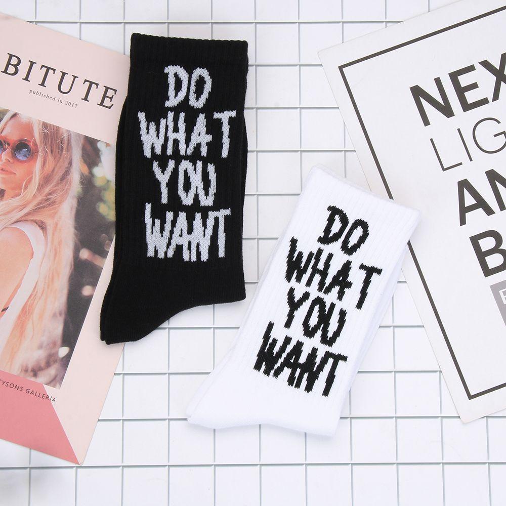 Vớ Cotton Cổ Ngắn In Chữ Vui Nhộn Thời Trang Hip hop Đường Phố
