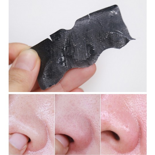 Miếng Dán Lột Mụn Đầu Đen Hatherine Pore Clear Black Mild Nose Strip