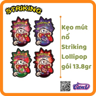 (4 vị) Kẹo mút nổ Striking Lollipop gói 13.8gr