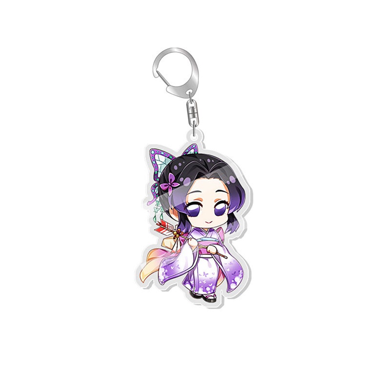 Móc khóa nhựa acrylic họa tiết thanh gươm diệt quỷ Kimetsu No Yaiba