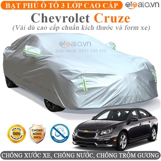 Bạt trùm che phủ dành cho xe Chevrolet CRUZE vải dù oxford 3 lớp cao cấp - OTOALO