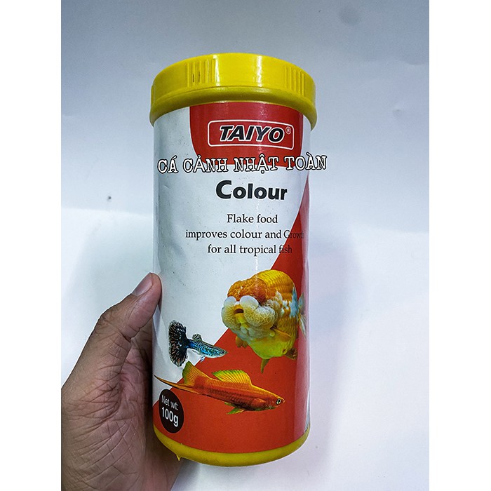 THỨC ĂN CHUYÊN CHO CÁ VÀNG CÁ NHỎ TAIYO COLOUR 100g