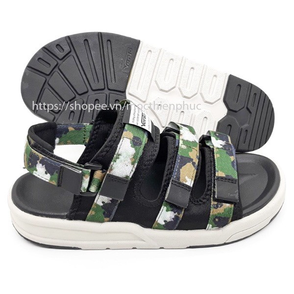 Giày Sandal | Giày Sandal Nam 2 Quai Ngang Vento 1001 Camo Đế Nhẹ