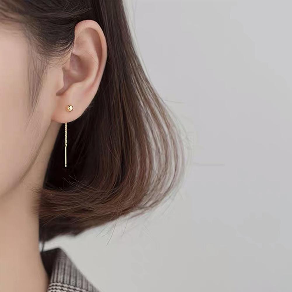 Bông Tai Dáng Ngắn Thiết Kế Đơn Giản Sáng Tạo Phong Cách Hàn Quốc Cho Nữ