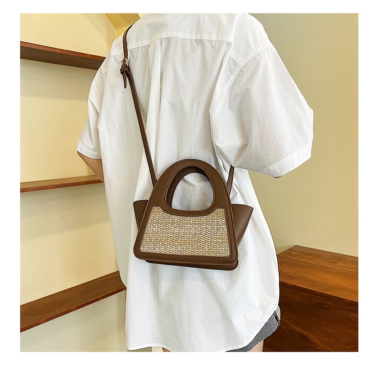 Túi Xách Đeo Vai Đan Cói Hình Vuông Thời Trang Mùa Hè 2022 Cho Nữ