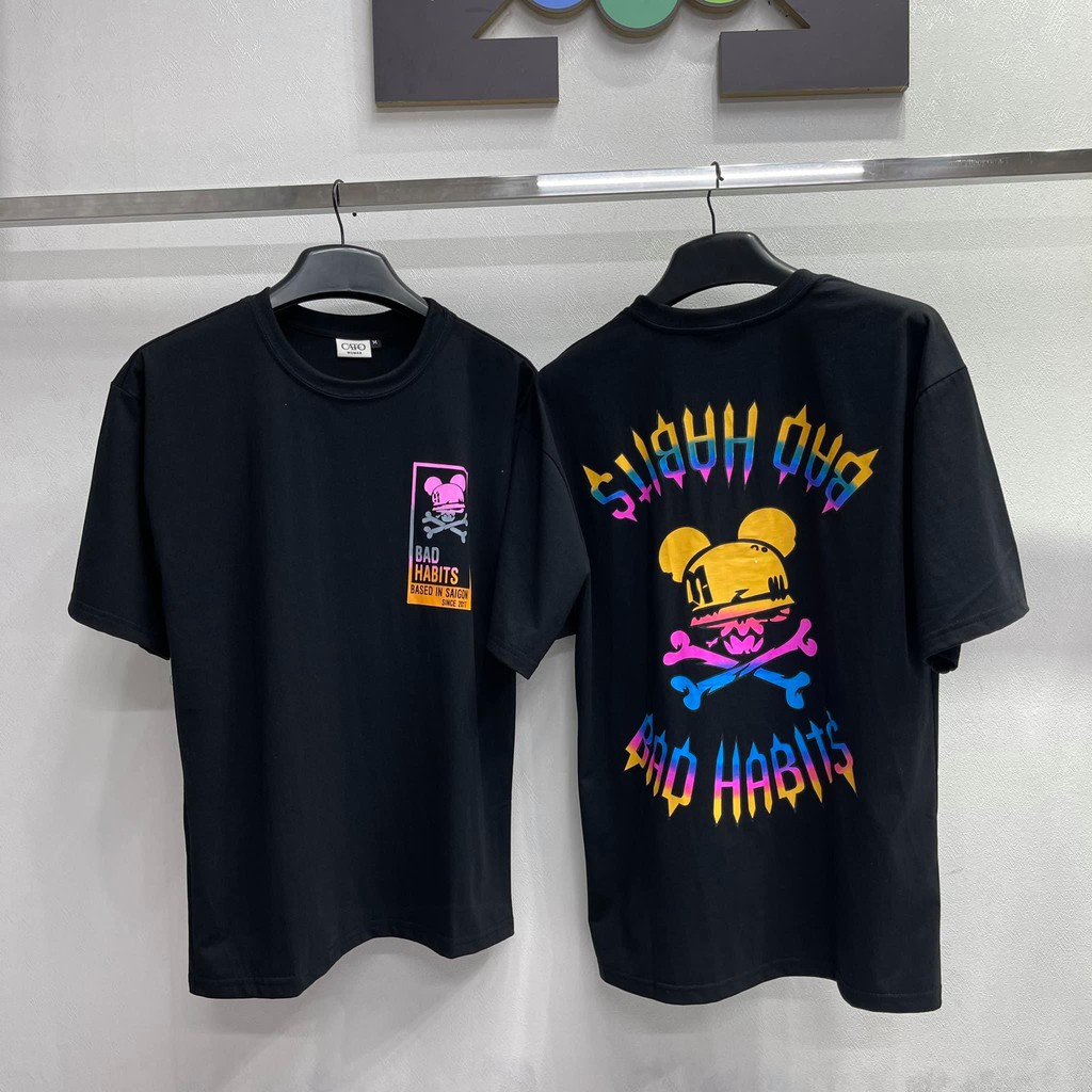 ÁO THUN BAD HABITS Multi Logo Nam nữ