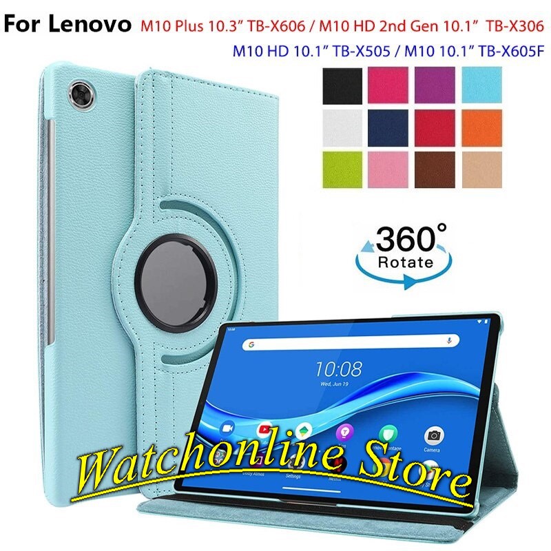 Bao da xoay thông minh Lenovo Tab M10 HD 10.1inch M10 Gen 2 TB-X306X X306F X306N M10 Plus X606X X606F X606N