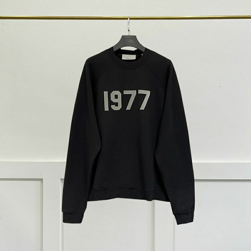 Áo Nỉ Cổ Tròn Dáng Rộng In Số 1977 Flock Thời Trang Cho Nam Và Nữ