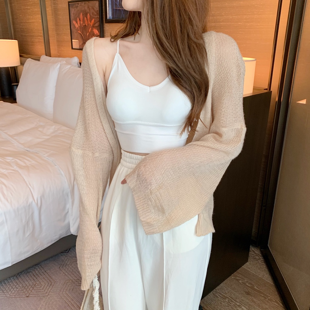 Áo Khoác Cardigan Len Mỏng Phong Cách Hàn Quốc hàng Quảng Châu - Emilyshop
