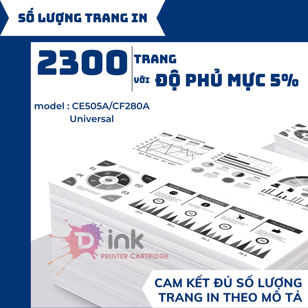 Hộp Mực siêu đậm nét TDink CANON 319  - Dùng cho máy in CANON LBP 6650DN / LBP 6300DN