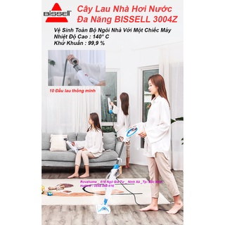 Cây Lau Nhà Hơi Nước Đa Năng Bissell 3004Z ( Thương Hiệu Mỹ )