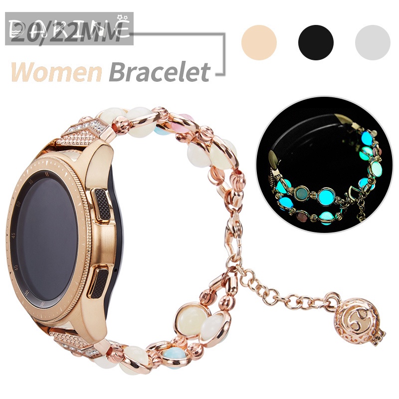 Dây đeo 20mm 22mm cho đồng hồ thông minh Samsung Galaxy Watch 3 Band 41mm/45mm/46mm/42mm/Active 2 1/S3