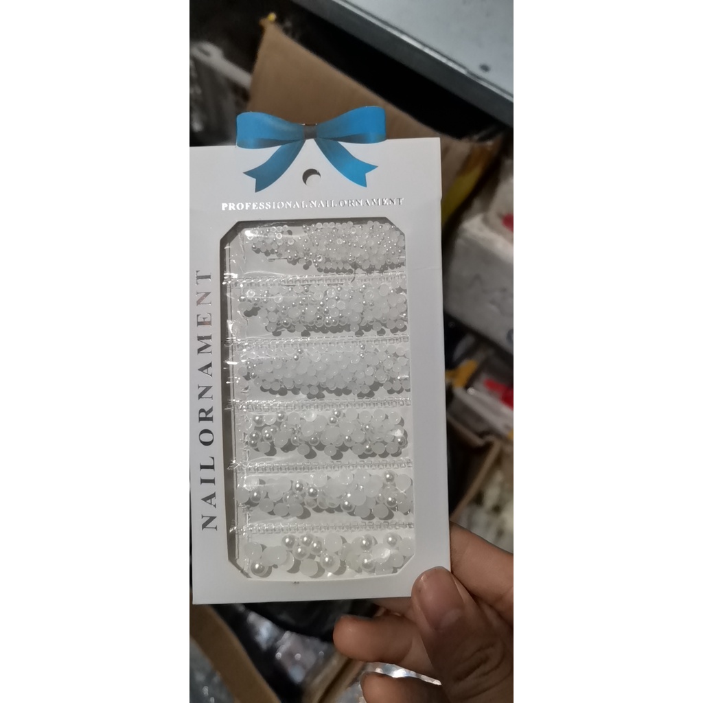 Set Hạt Trai Nửa Trang Trí Đính Móng Nail - manh219