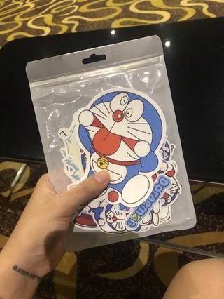 Set sticker doremon chống nước dán vali