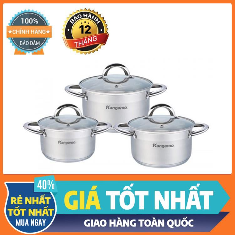 Bộ nồi Inox Kangaroo KG876