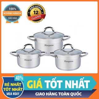 Bộ nồi Inox Kangaroo KG876