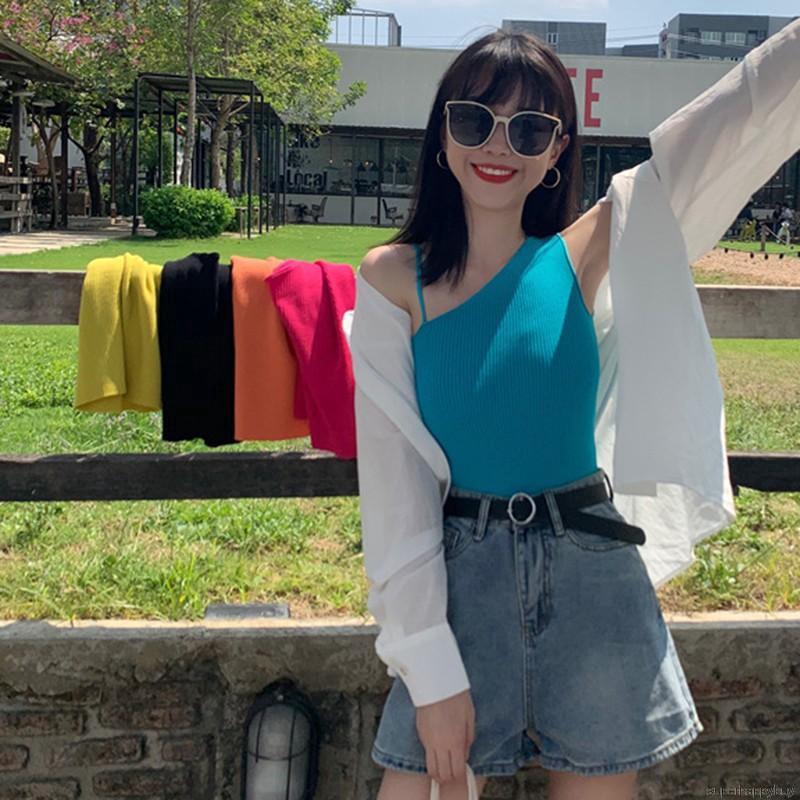 Áo Dệt Kim Sát Nách Màu Trơn Thiết Kế Quyến Rũ | BigBuy360 - bigbuy360.vn