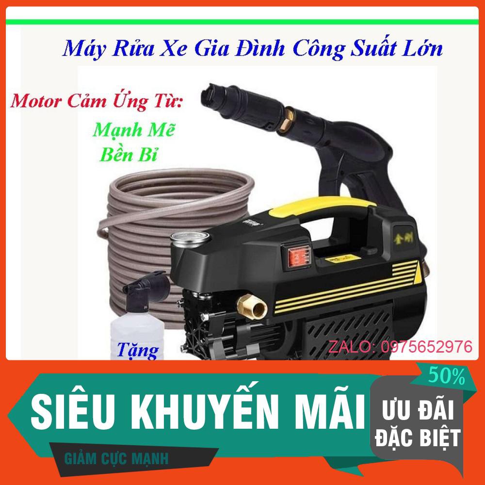 Máy Rửa Xe Gia Đình Áp Lực Cao, Bảo Hành 12 Tháng Hàng loại 1