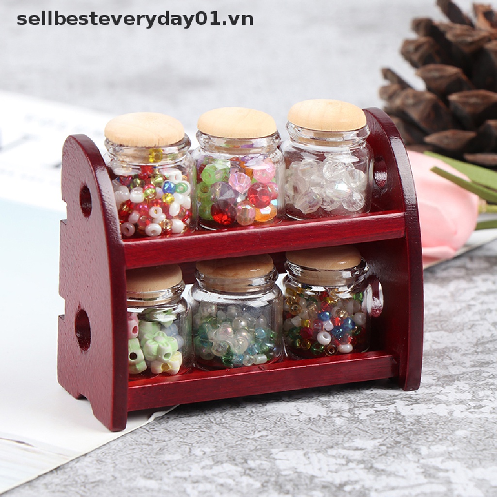 Kệ Gỗ Đựng Gia Vị Đồ Chơi Búp Bê Cỡ 1 / 12