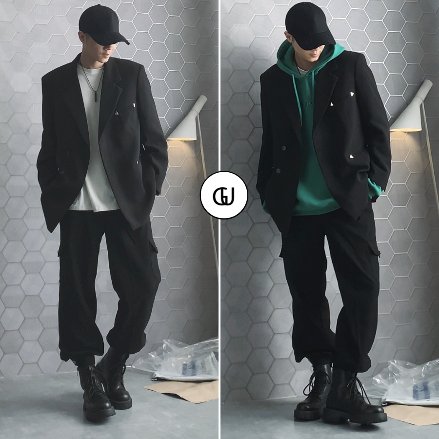 Quần Jogger Kaki Túi Hộp Nam Nữ Chất Không Nhăn Xù, Form Dáng Jogger Màu Be Đen Basic, Có Túi Hộp GUF