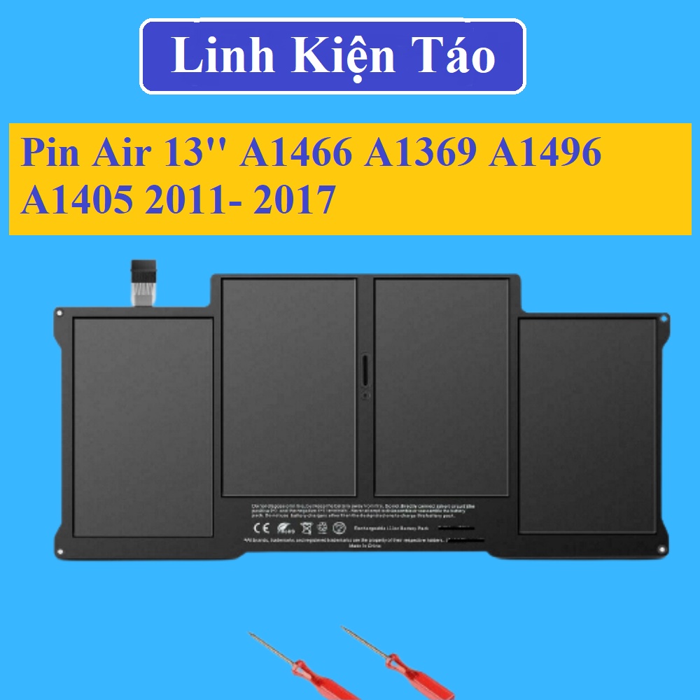 Pin Laptop A.ir 13'' A1466 A1369 A1496 A1405 2011- 2013 2014 2015 2016 2017 Mới 100%