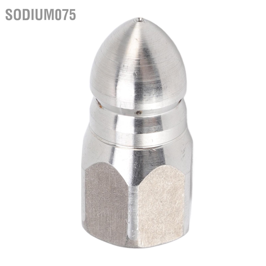 Sodium075 Máy phun rửa áp lực cao Vòi bằng thép không gỉ để làm sạch đường ống công nghiệp G1 / 4 Chủ đề nội bộ