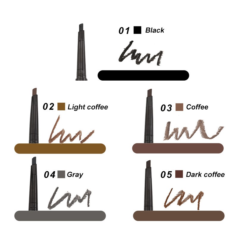 Đầu lông mày có màu nâu dài không thấm nước.