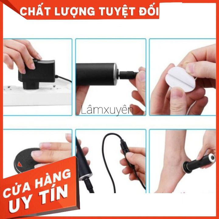 Máy Chà Gót Chân, Tẩy tế bào chết cho Tiệm Nail, Cá Nhân tại nhà  gọn nhẹ xịn sò _dễ thao tác__chống rỉ sét.