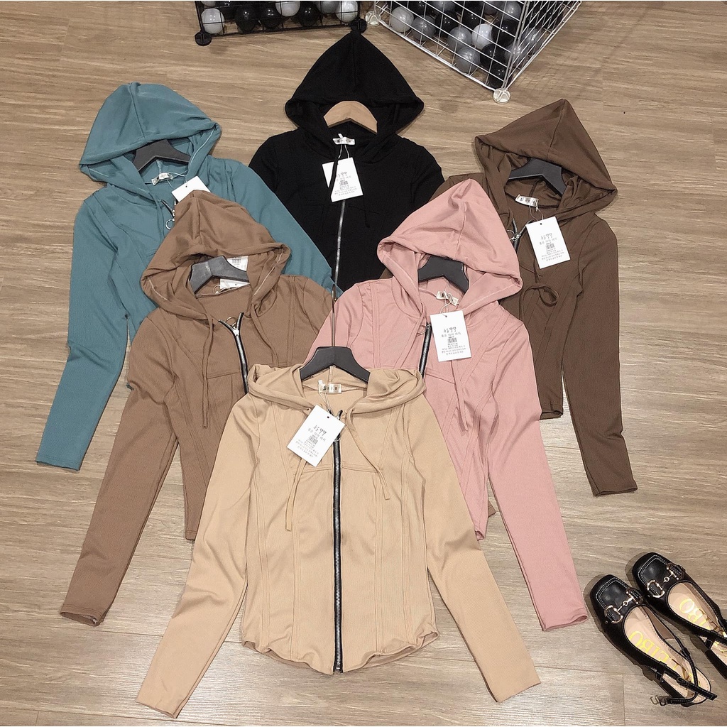 ÁO khoác tăm mềm mũ 6 màu