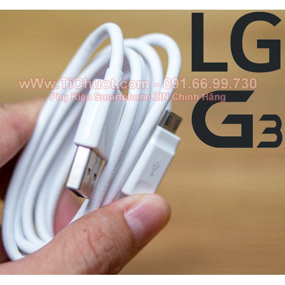 Cáp USB LG V10,G2,G3,G4 dài 1.2m ZIN Chính Hãng