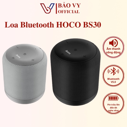 Loa bluetooth nghe nhạc HOCO BS30 Loa mini không dây chính hãng thể thao chống nước hỗ trợ thẻ nhớ kết nối máy tính