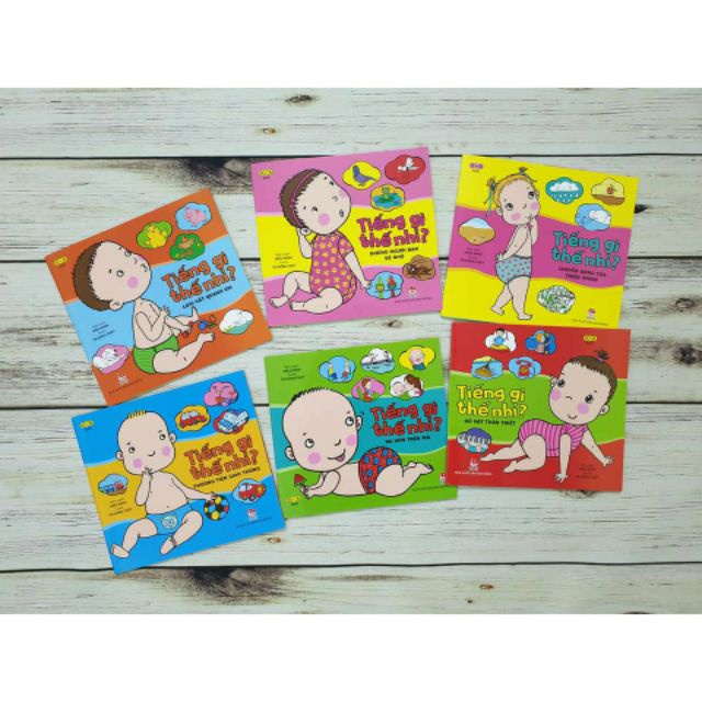 Sách Ehon lật mở Tiếng gì thế nhỉ 6 cuốn NXB Kim Đồng