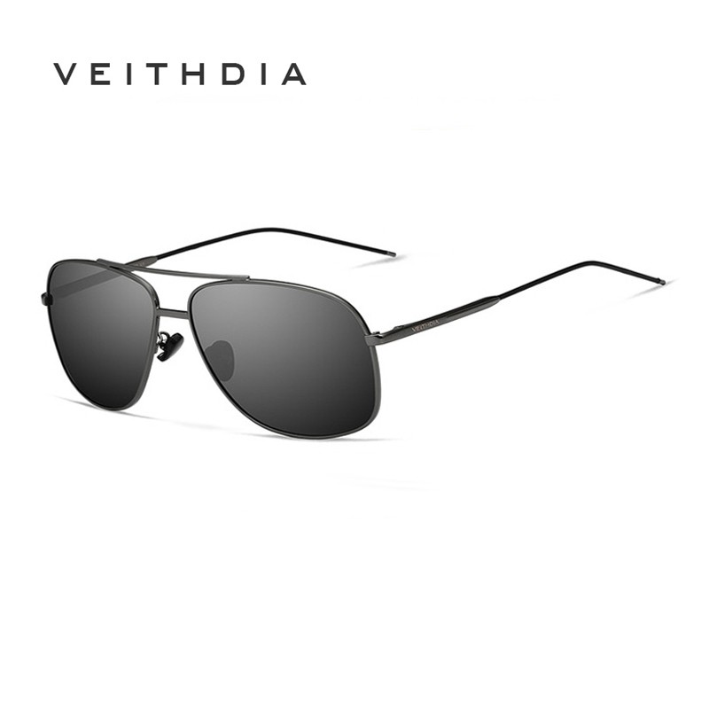 Kính mát phân cực VEITHDIA 2495 thiết kế gọng vuông cổ điển cho nam