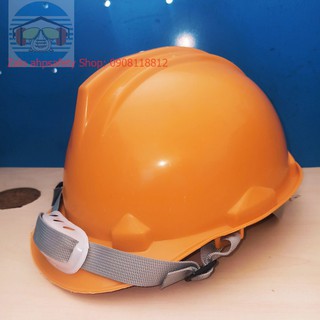 Nón bảo hộ công nhân màu cam, Mũ bảo hộ công trình, Nón bảo hộ xây dựng khóa cài