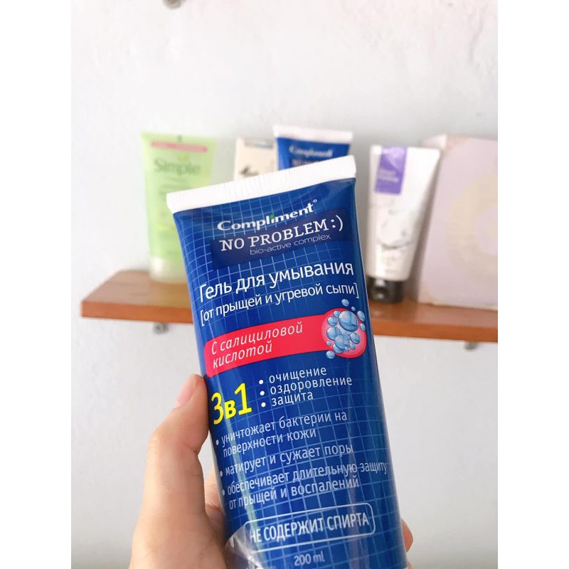 Sữa rửa mặt trắng da compliment sạch mụn ngừa mụn sạch sâu chăm sóc da mặt căng bóng cho da nhạy cảm [𝐓𝐚̣̆𝐧𝐠 𝐦𝐚́𝐲