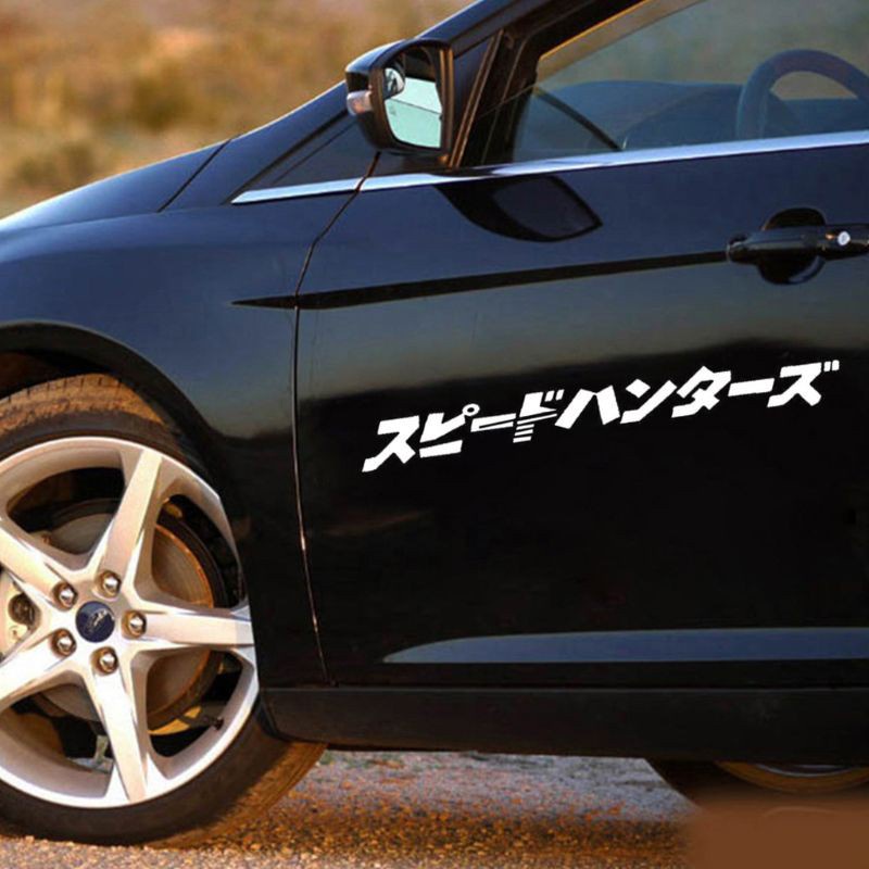 Miếng Dán Trang Trí Đèn Xe Ô Tô In Chữ Speedhunter Nhật Bản