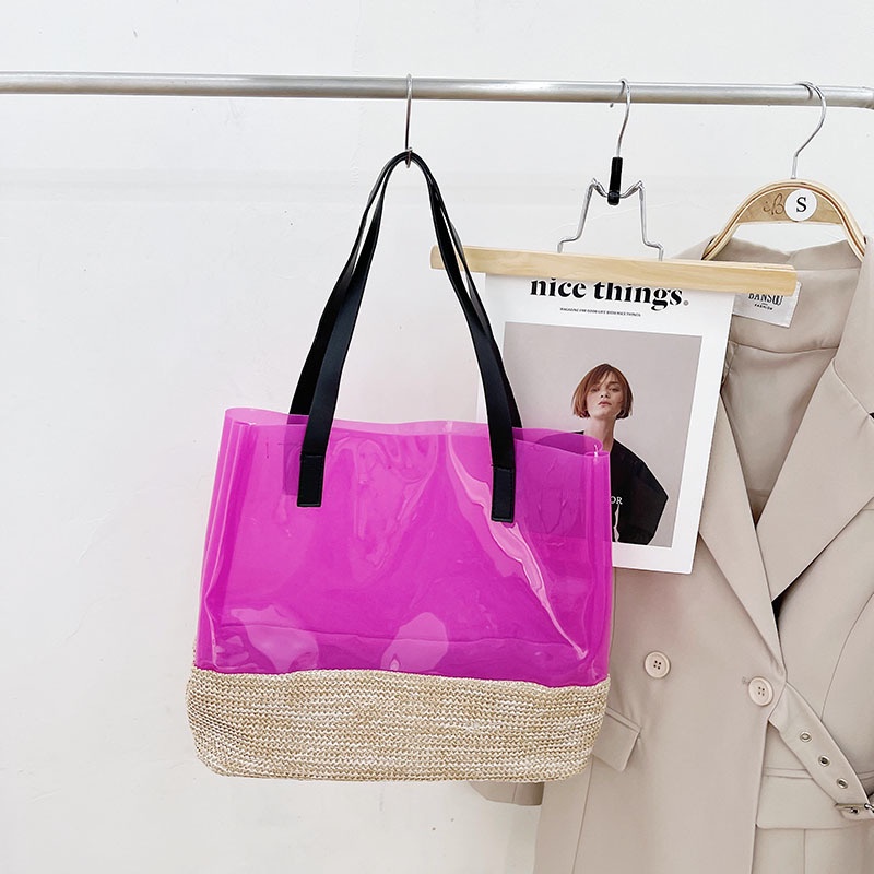 Túi Xách Tay/Đeo Vai Bằng PVC Trong Suốt Thời Trang Mùa Hè Phong Cách Hàn Quốc 2022 Dành Cho Mẹ Bỉm Sữa