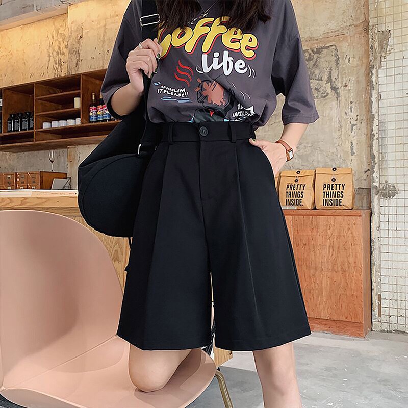 Quần short basic màu đen trắng nâu ghi dễ mix đồ M2066 Dora Style
