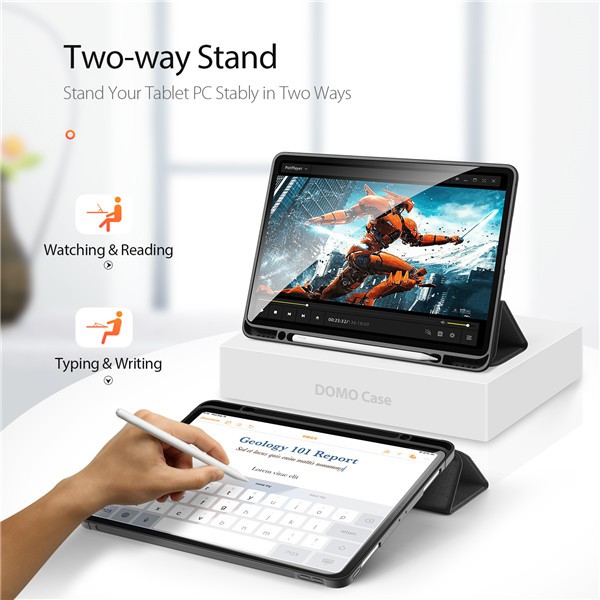 Bao da Dux Ducis Domo cho iPad Pro 11.0/12.9 inch 2017/2018/2020/2021/Air 3/4/10.9/10.5/10.2/Gen 7/8/9.7/Mini 4/5 | BigBuy360 - bigbuy360.vn