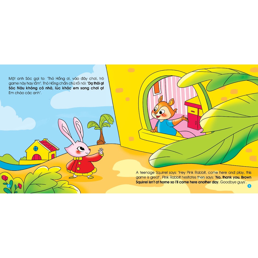 Sách - Truyện tranh kỹ năng giao tiếp ứng xử cho bé 2+ song ngữ Anh - Việt có file nghe âm thanh