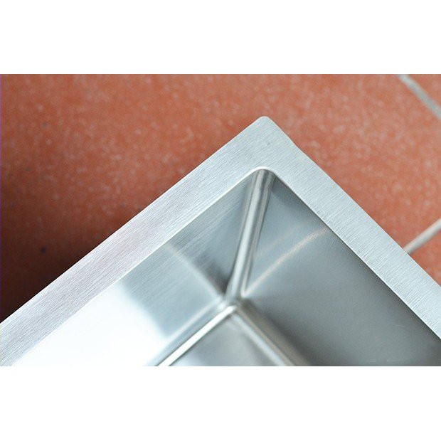 Chậu Rửa Chén Bát INOX SUS 304 MỘT HỘC TẶNG Xả Chậu Và Rổ