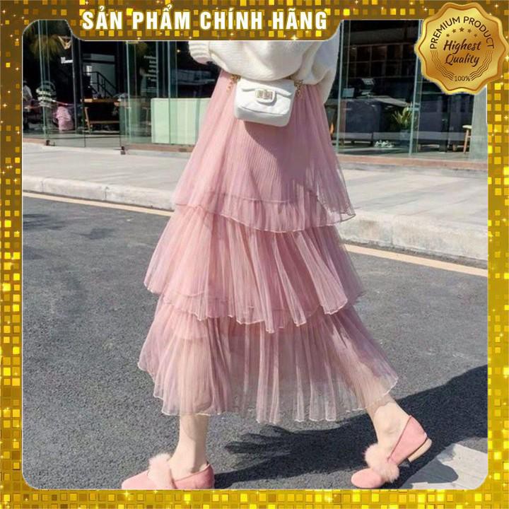 🐚[NarikoShoppu2020] 12C22B1 Chân váy tulle công chúa 3 tầng siêu siêu đẹp, lưng thun freesize