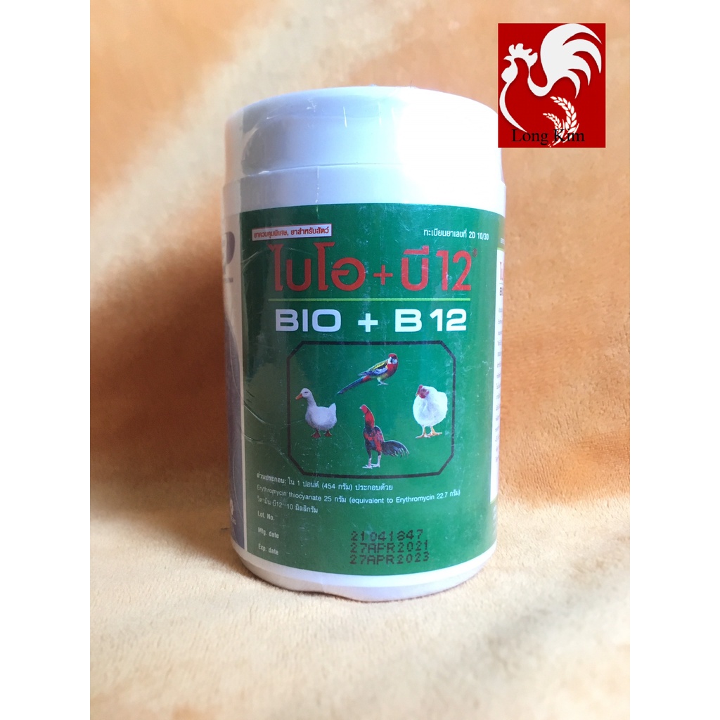 BIO+B12 THÁI LAN HŨ 150G ÚM GÀ CON, PH (Ò) NG B (Ệ) NH CHO GÀ ĐÁ, GÀ, VỊT, CHIM