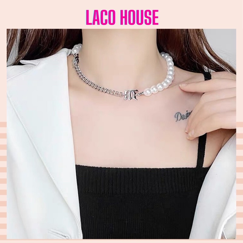 Vòng cổ chuỗi ngọc phong cách Hàn Quốc cổ điển J74