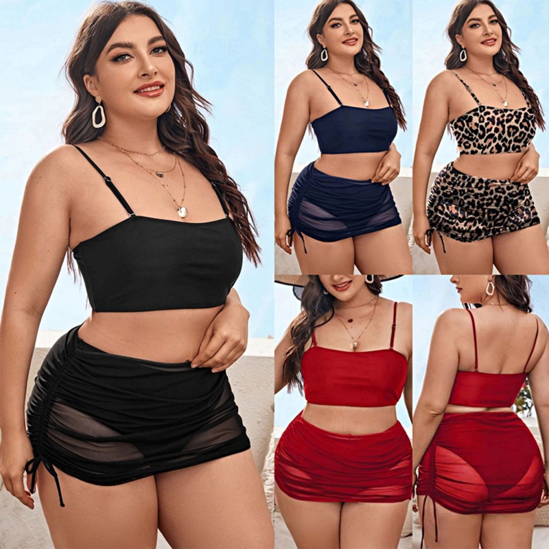 Bộ Đồ Bơi Bikini Hai Dây Rút Dây Quyến Rũ Cho Nữ